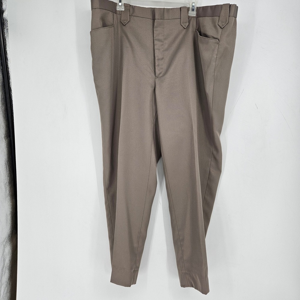 Vintage Circle S Pants Mens 48 Western Formal Casual Polyester Taupe‎ Tan